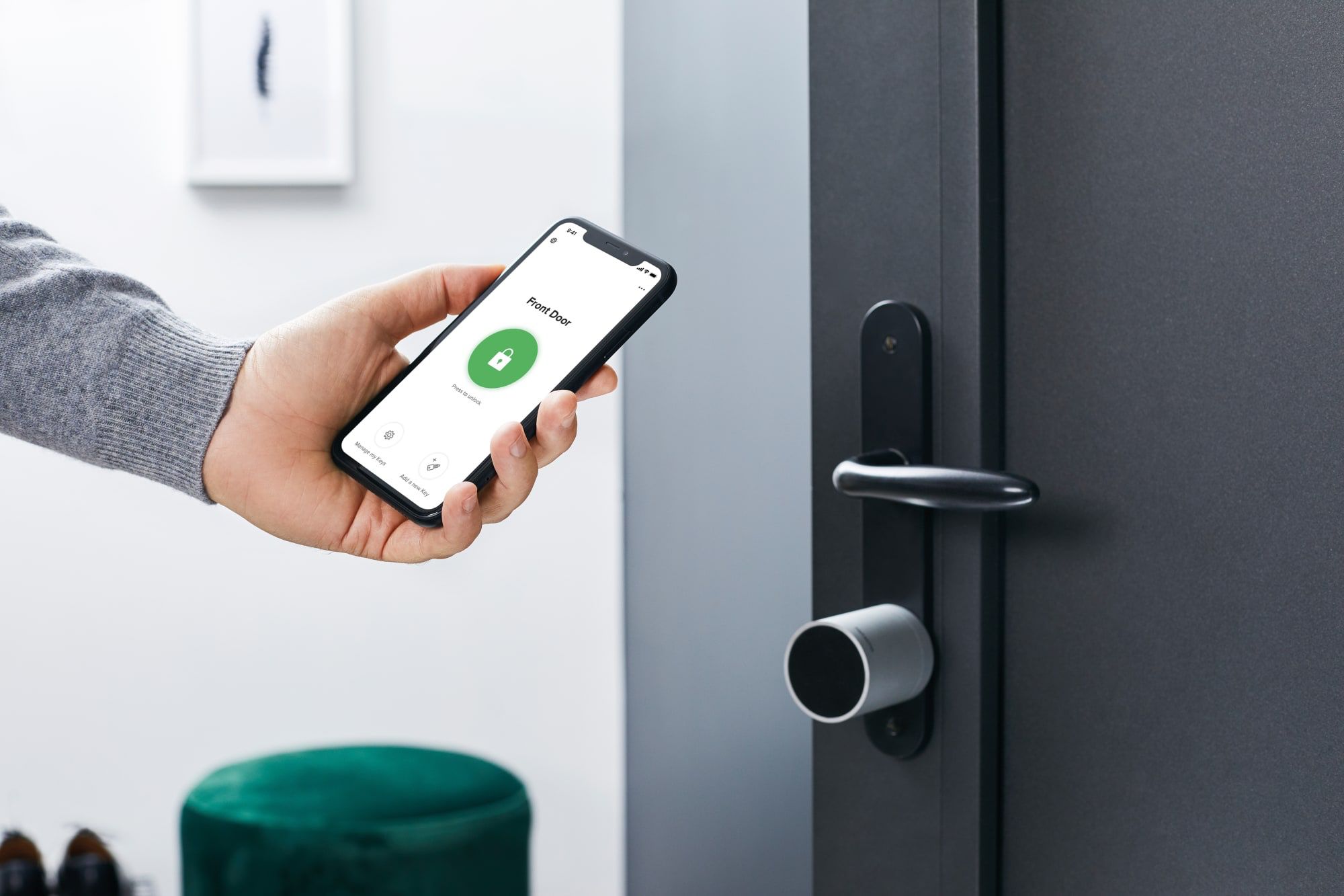 Serrure connectée et ouverture par smartphone